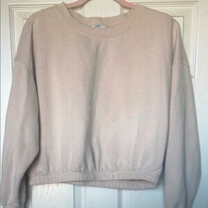 Joylab cropped bubble sweatshirt